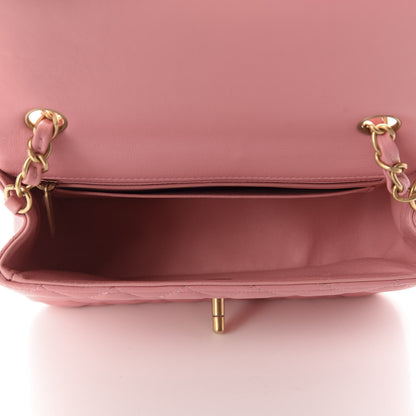 Chanel Lambskin Quilted Mini Rectangular Flap Pink 4 of 10