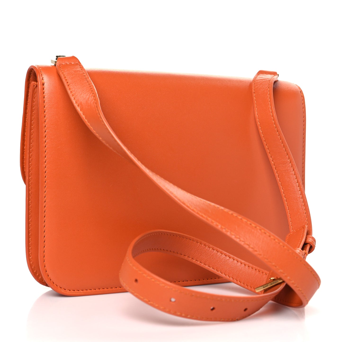 Smooth Calfskin Carre Satchel Orange