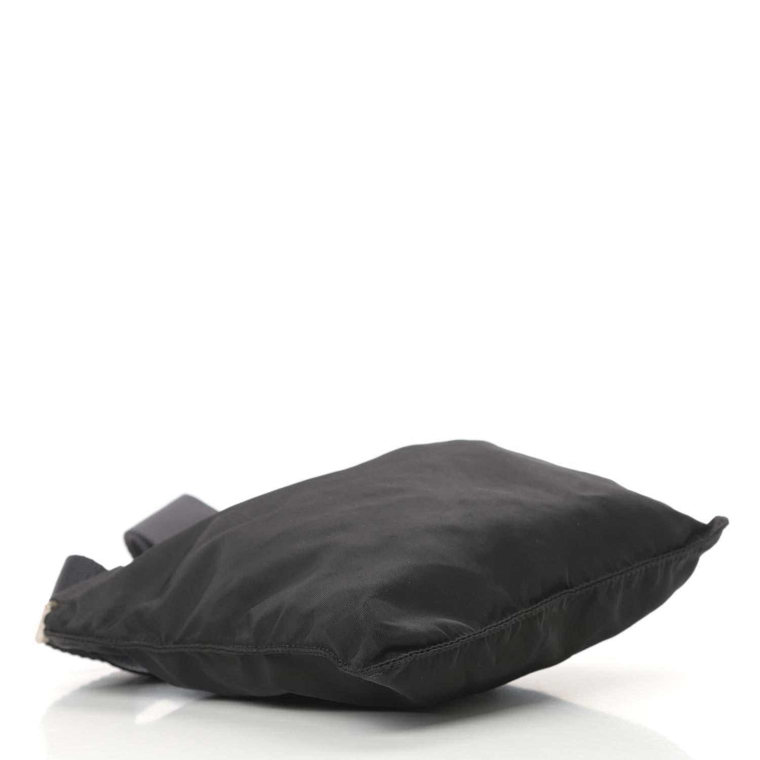 Prada Tessuto Nylon Saffiano Flat Messenger Bag Black 4 of 10