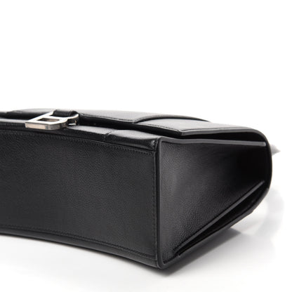 Balenciaga Grained Calfskin Medium Hourglass Top Handle Bag Black 7 of 9