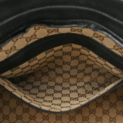 Gucci Calfskin Tonal GG Medium Tote Bag Black 7 of 15