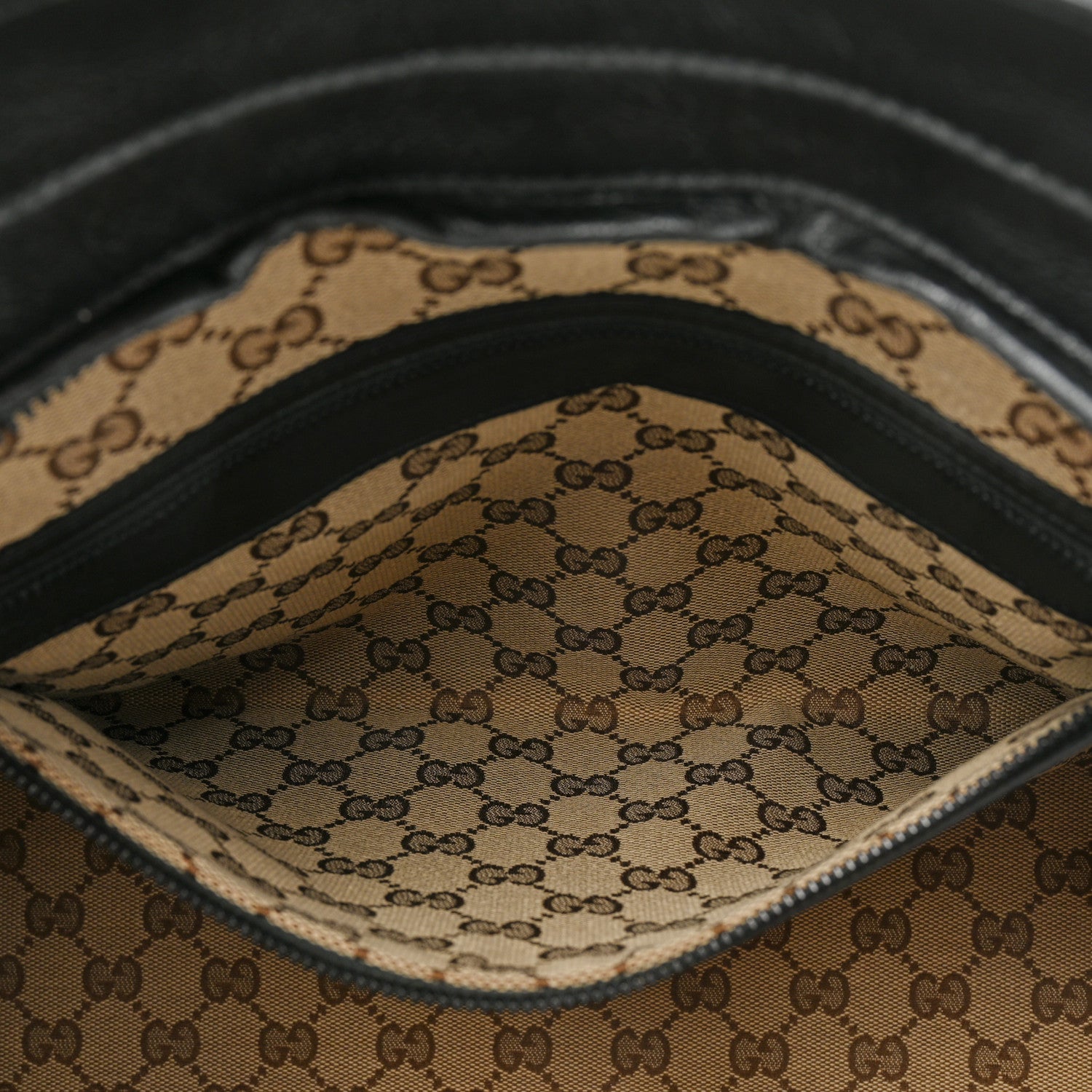 Gucci Calfskin Tonal GG Medium Tote Bag Black 7 of 15