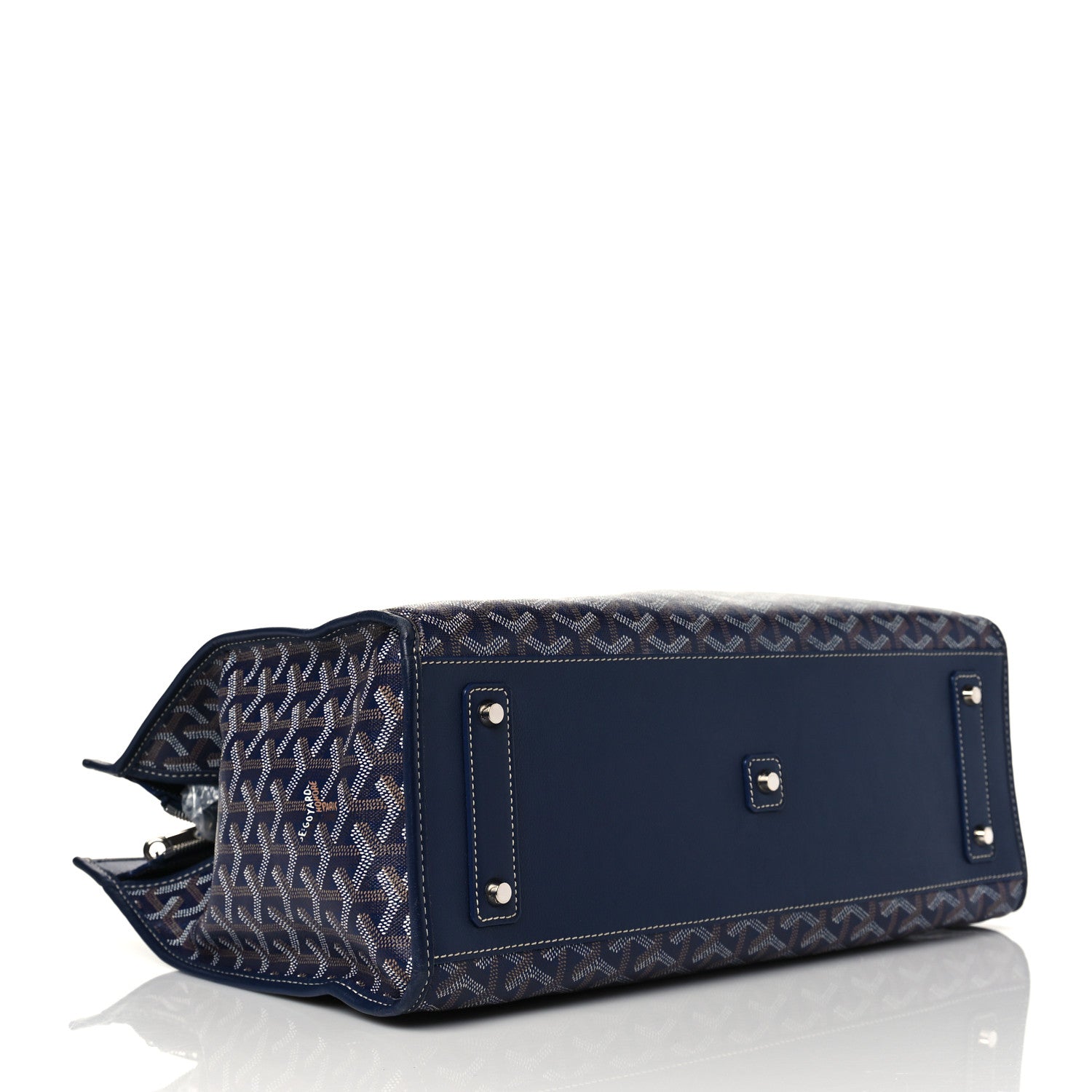 Goyard Goyardine Marquises Tote Navy 6 of 17