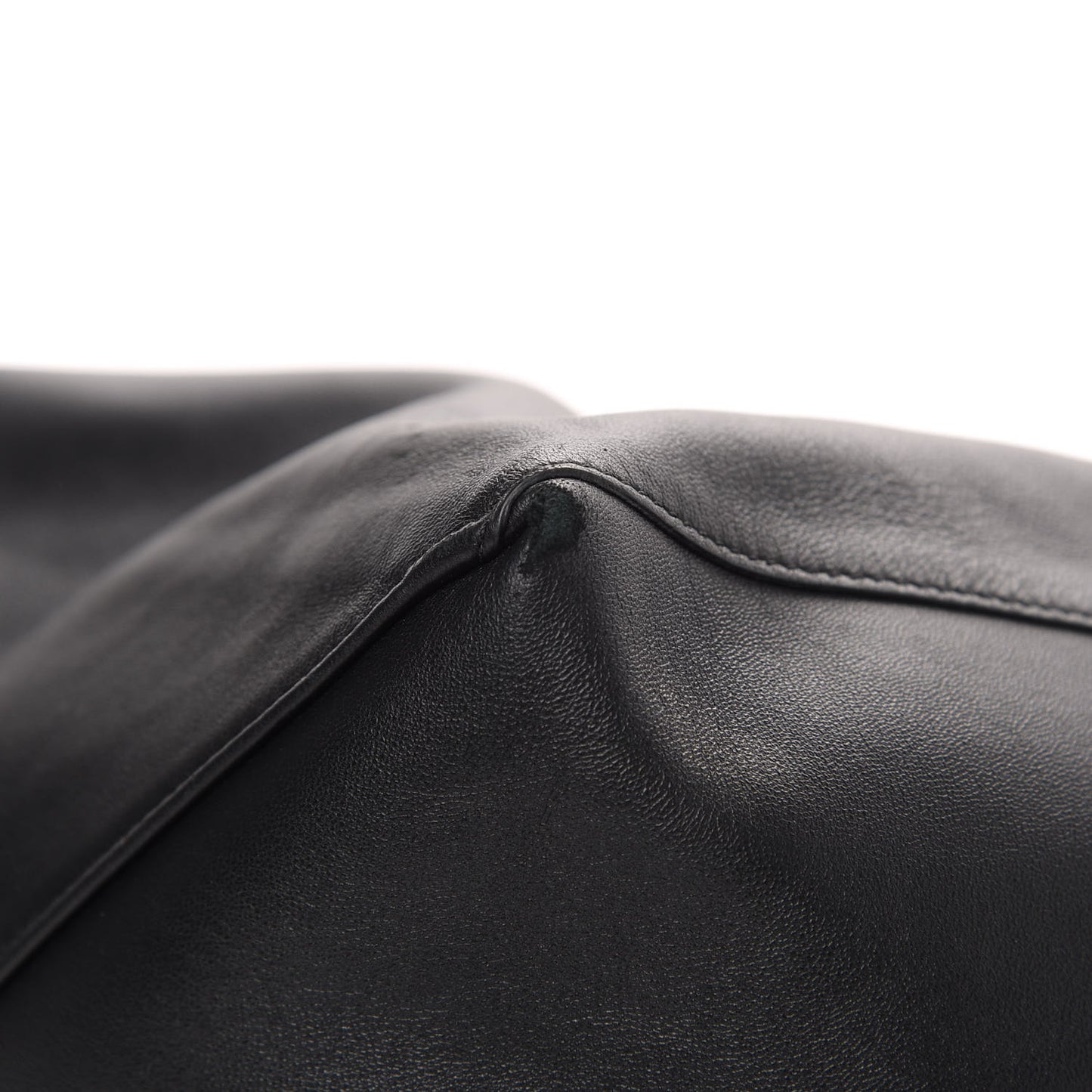 Lambskin Horizontal Cabas Black
