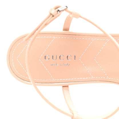 Gucci Vernice Crystal Double G Ballet Flat 37.5 Skin Rose 6 of 8