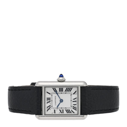 Cartier Stainless Steel Calfskin 22mm Must de Cartier Tank Quartz Watch 2 of 4