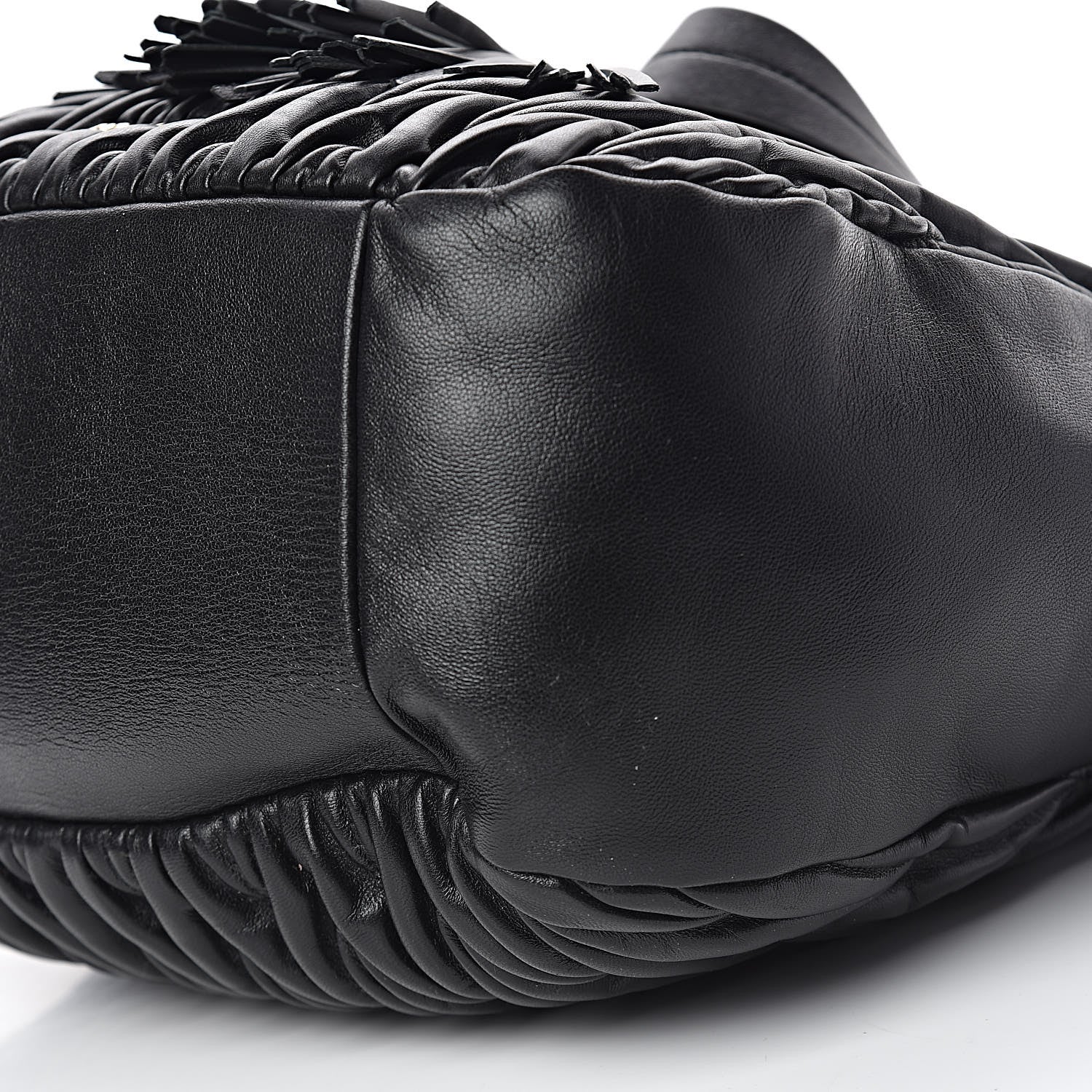 Miu Miu Nappa Matelasse Bucket Bag Black 9 of 9