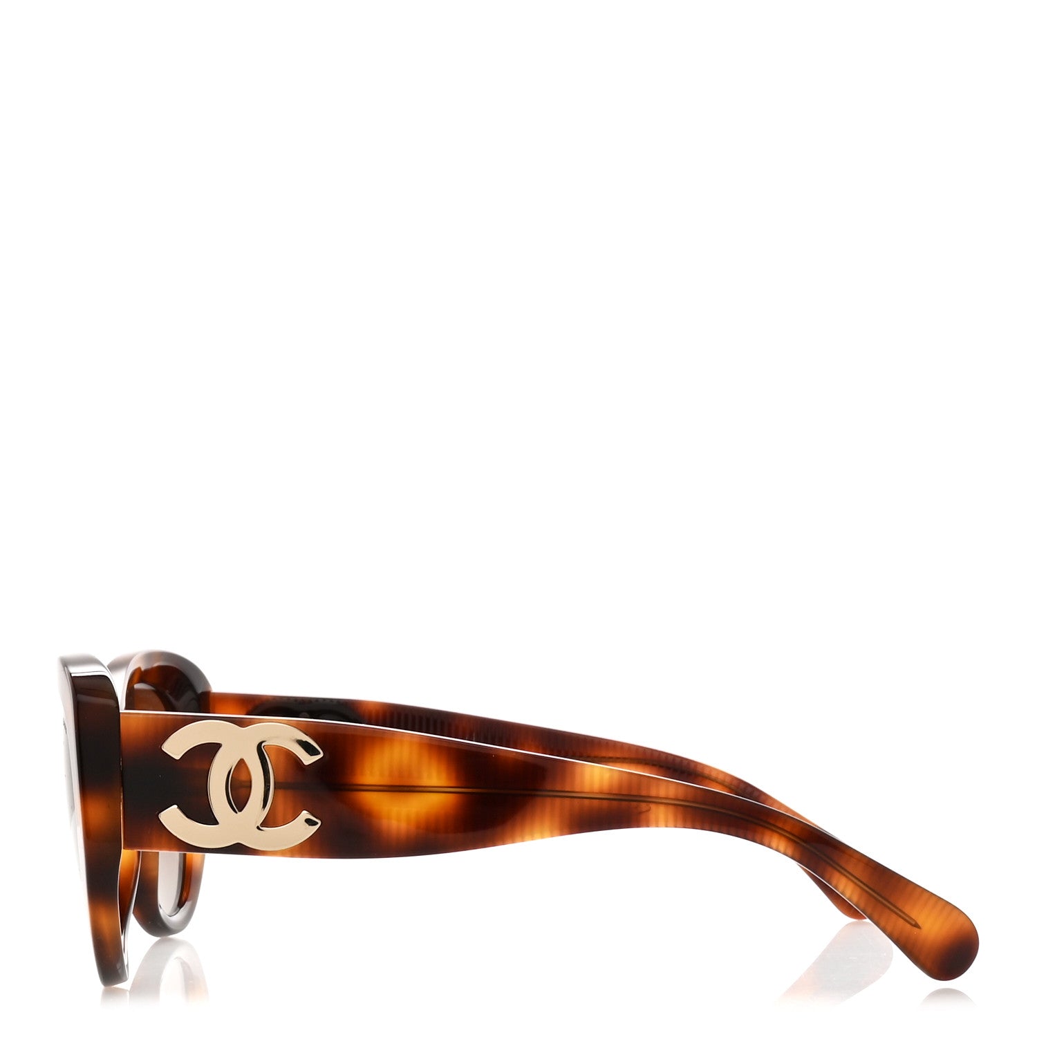 Chanel Acetate Polarized Butterfly Large CC Sunglasses 5492-A Tortoise 3 of 8