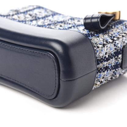 Chanel Tweed Calfskin Small Gabrielle Hobo Blue 8 of 12