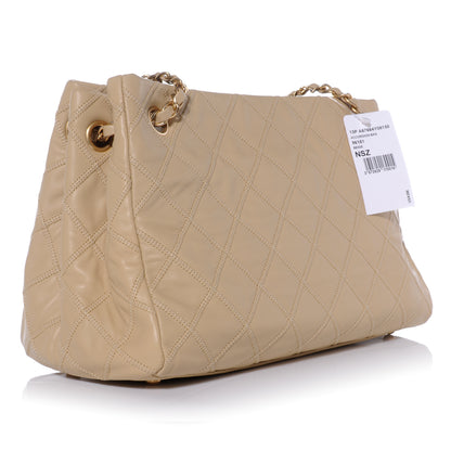 Chanel Calfskin Stitched Thin City Accordion Tote Beige 3 of 9