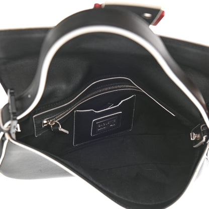 Fendi Vitello Dolce Elite Monster Eyes Bi-Color Baguette Black Yellow 5 of 8