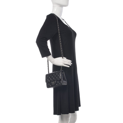 Chanel Lambskin Quilted Mini Square Flap Black 2 of 12