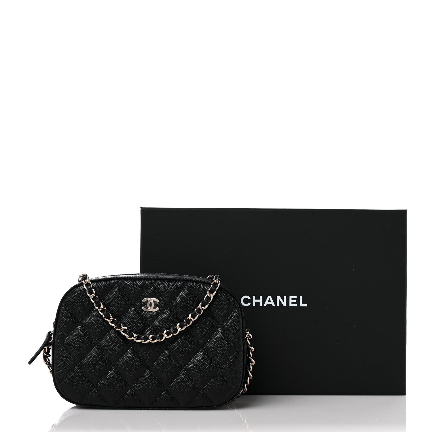 Chanel Caviar Quilted Vanity With Chain Black 10 of 10