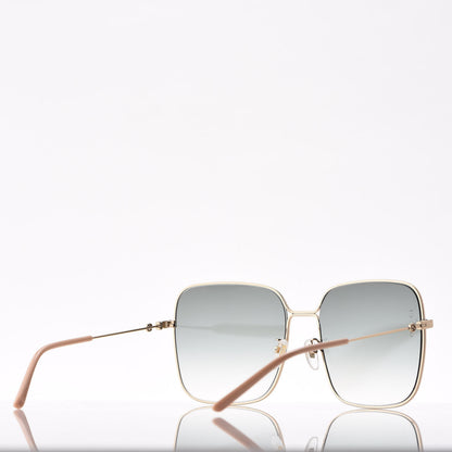 Gucci Metal Square Frame Sunglasses GG0443S Gold Grey 4 of 8