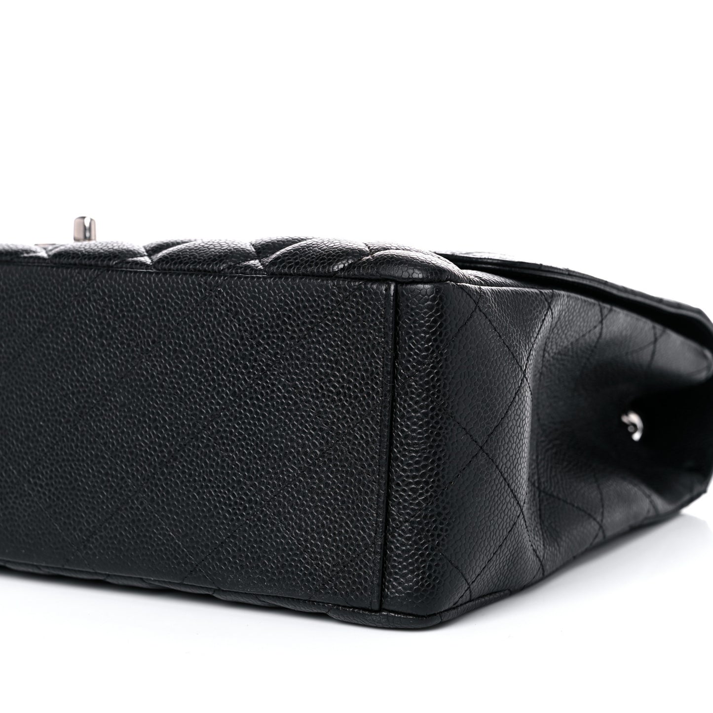 Caviar Quilted Maxi Single Flap Black