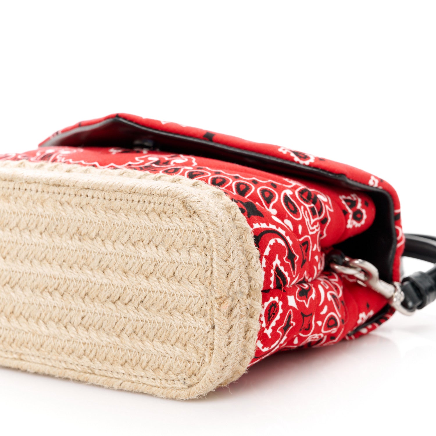 Saint Laurent Cotton Bandana Y Quilted Monogram Toy Loulou Crossbody Bag Red 11 of 12