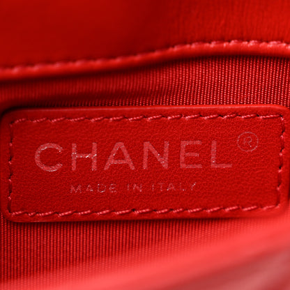 Chanel Lambskin Quilted Mini Multi Flap Bag Red 6 of 11
