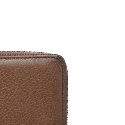 Gucci Pebbled Calfskin Soho Zip Around Wallet Brown 9 of 12