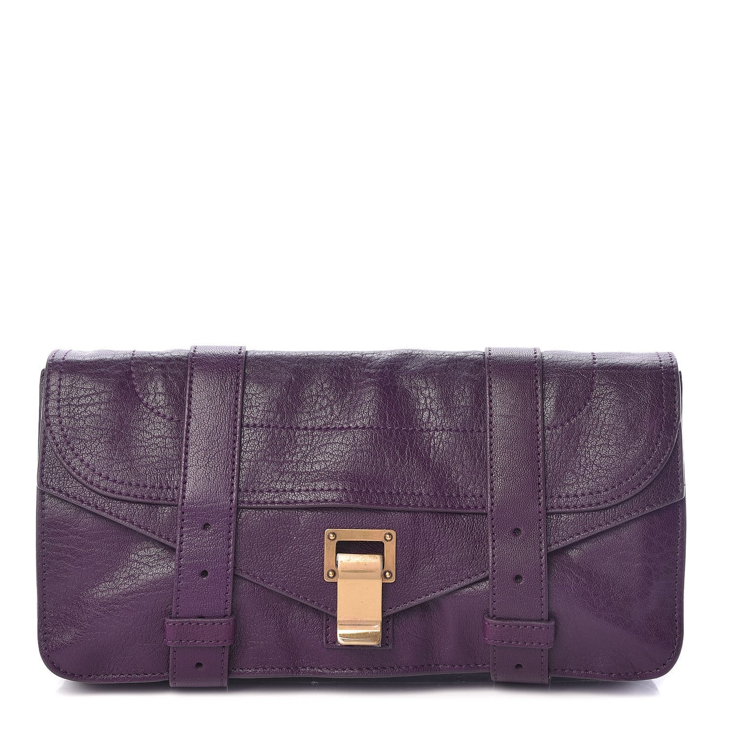 Lambskin PS1 Pochette Clutch Grape Jam