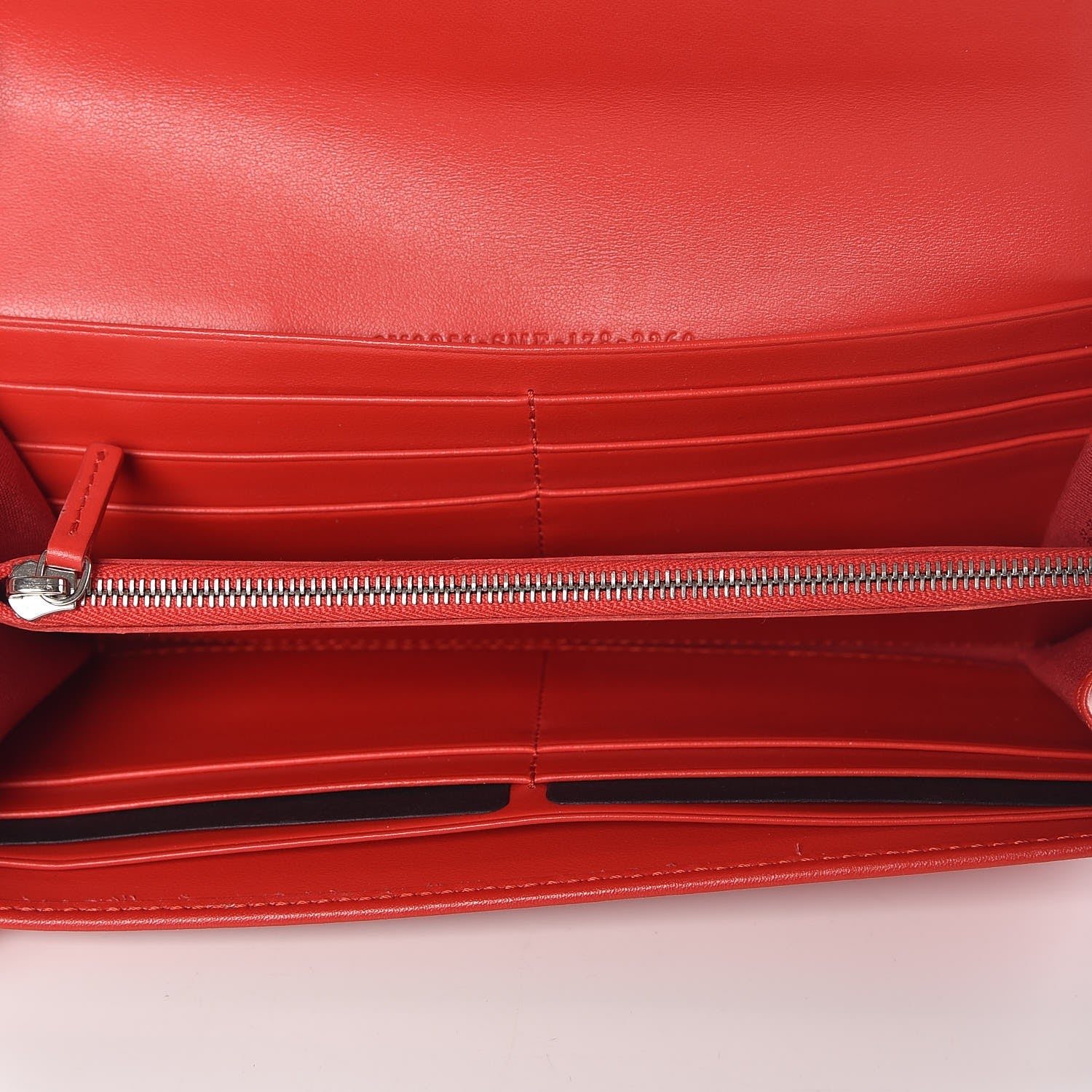 Fendi Vitello Liberty Century Lucido By The Way Continental Wallet Rosso 5 of 7