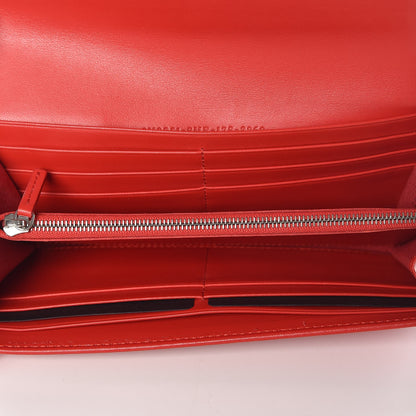 Fendi Vitello Liberty Century Lucido By The Way Continental Wallet Rosso 5 of 7