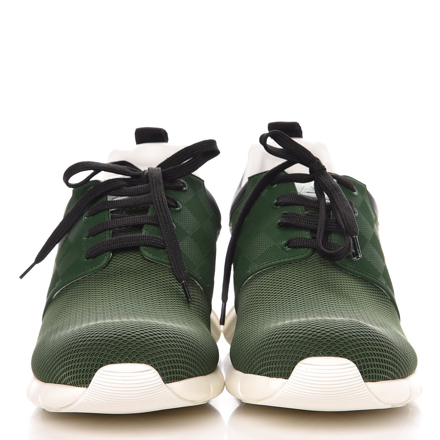 Rubber Mesh Suede Damier Fastlane Low Sneakers 8.5 Green