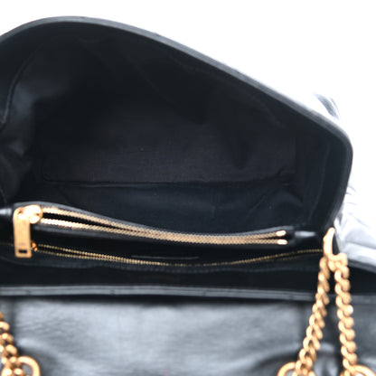 Saint Laurent Calfskin Y Quilted Monogram Medium Loulou Chain Satchel Black 5 of 9