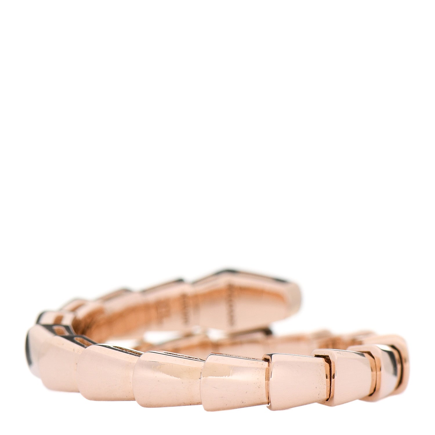 Bulgari 18K Rose Gold Serpenti Viper Ring XL 3 of 5