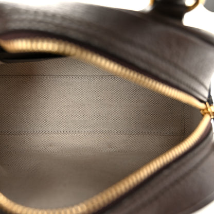Gucci GG Supreme Monogram Textured Dollar Calfskin Web Mini Ophidia Top Handle Bowler Bag Beige Ebony New Acero 5 of 10