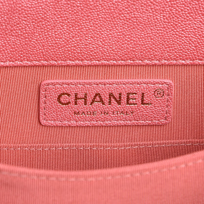 Chanel Caviar Quilted North South Boy Flap Pink 6 of 8