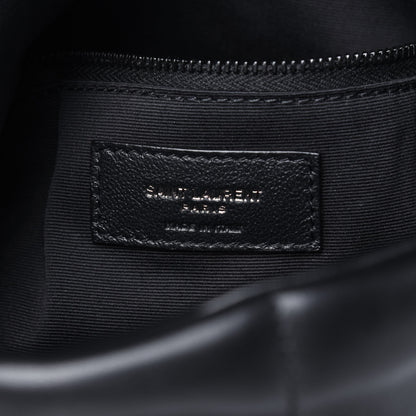 Saint Laurent Lambskin Quilted Small Loulou Puffer Monogram Chain Satchel Black 6 of 12