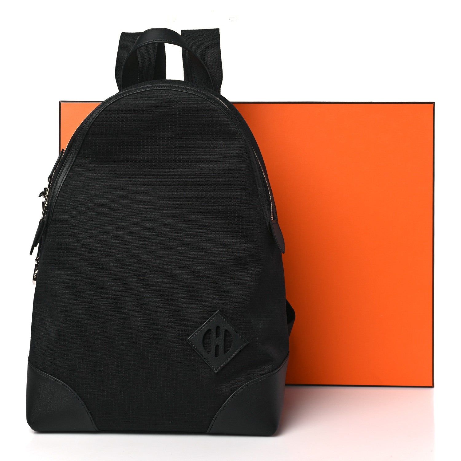 Hermes Bivoac Canvas Swift Allback Backpack Black 9 of 9