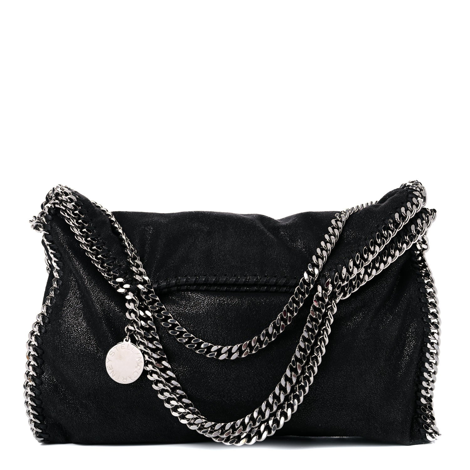Stella McCartney Shaggy Deer Falabella Fold Over Tote Black 1 of 8