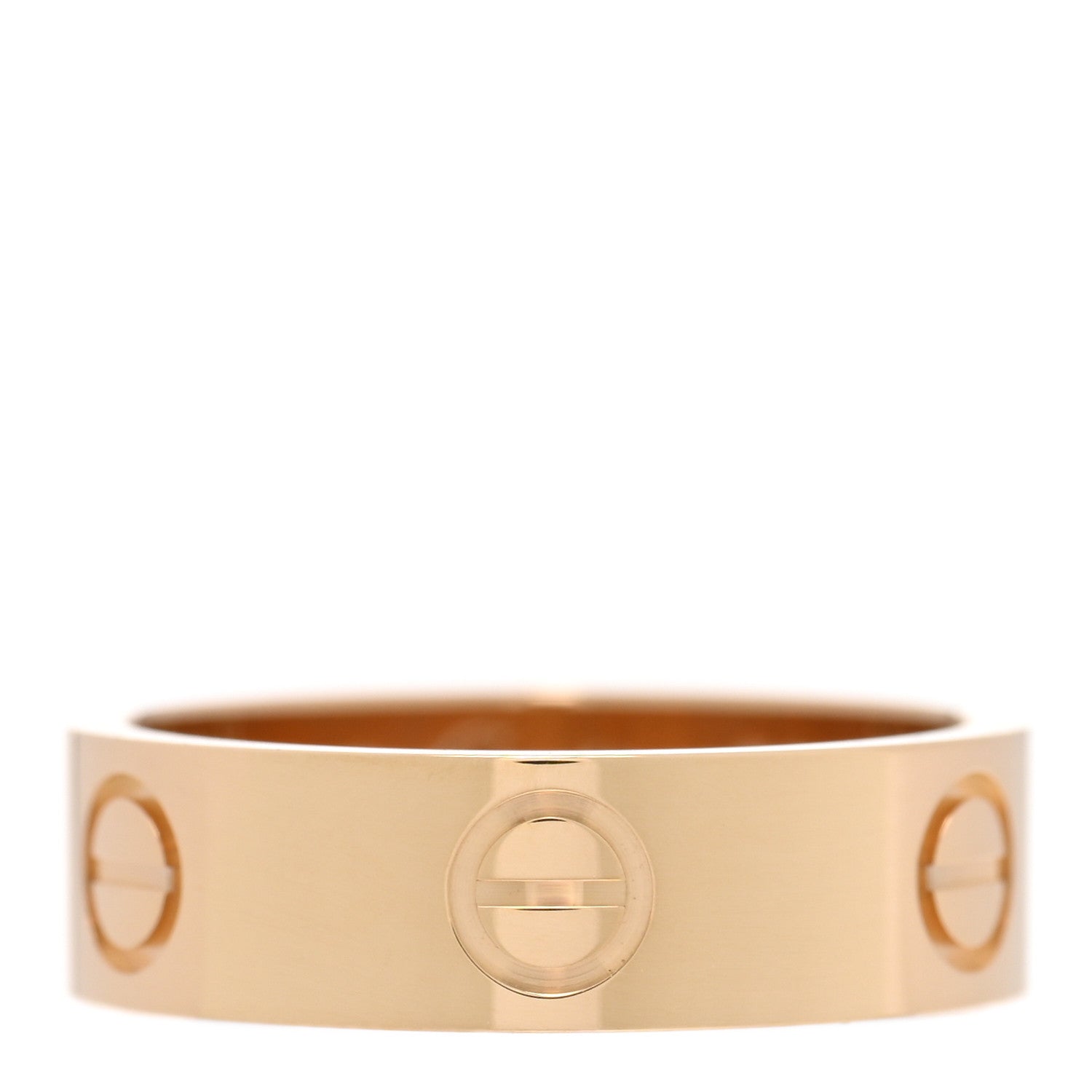 Cartier 18K Yellow Gold 5.5mm LOVE Ring 53 6.5 1 of 4
