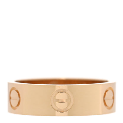 Cartier 18K Yellow Gold 5.5mm LOVE Ring 53 6.5 1 of 4
