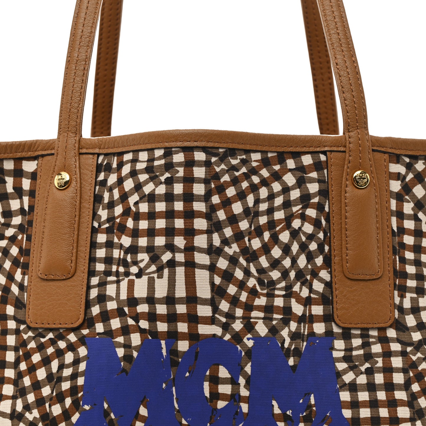 Visetos Medium Liz Reversible Shopper Tote Cognac