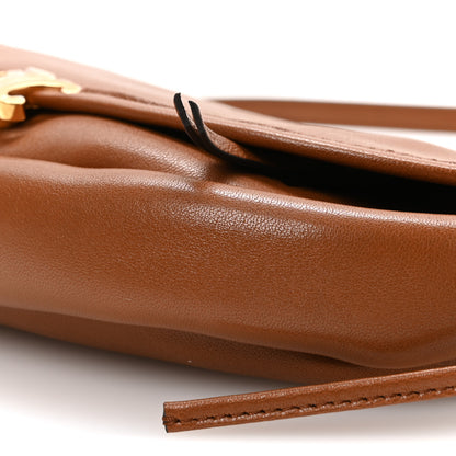 Celine Shiny Lambskin Soft Triomphe Little Half Moon Bag Soft Tan 11 of 11