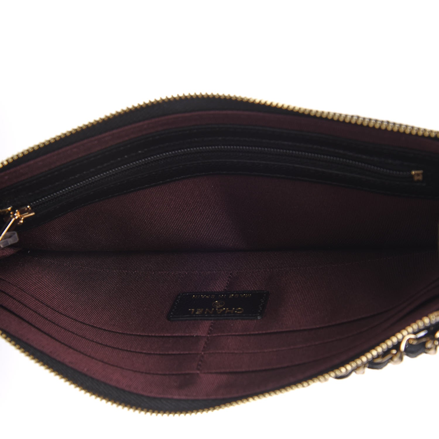Chanel Caviar Quilted Classic Pouch With Handle Black 5 of 8