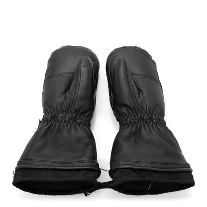 Chanel Lambskin Nylon CC Mittens M Black 2 of 4