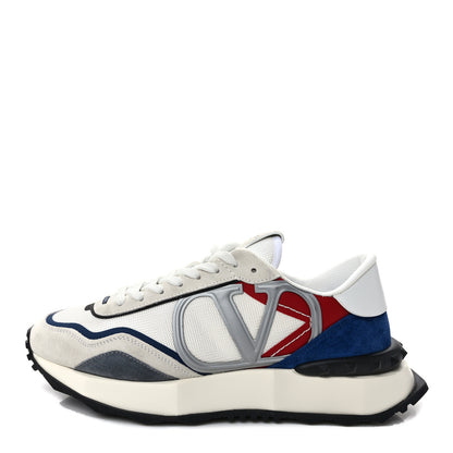 Valentino Garavani Fabric Suede Mens Netrunner Sneakers 43 White Multicolor 1 of 9