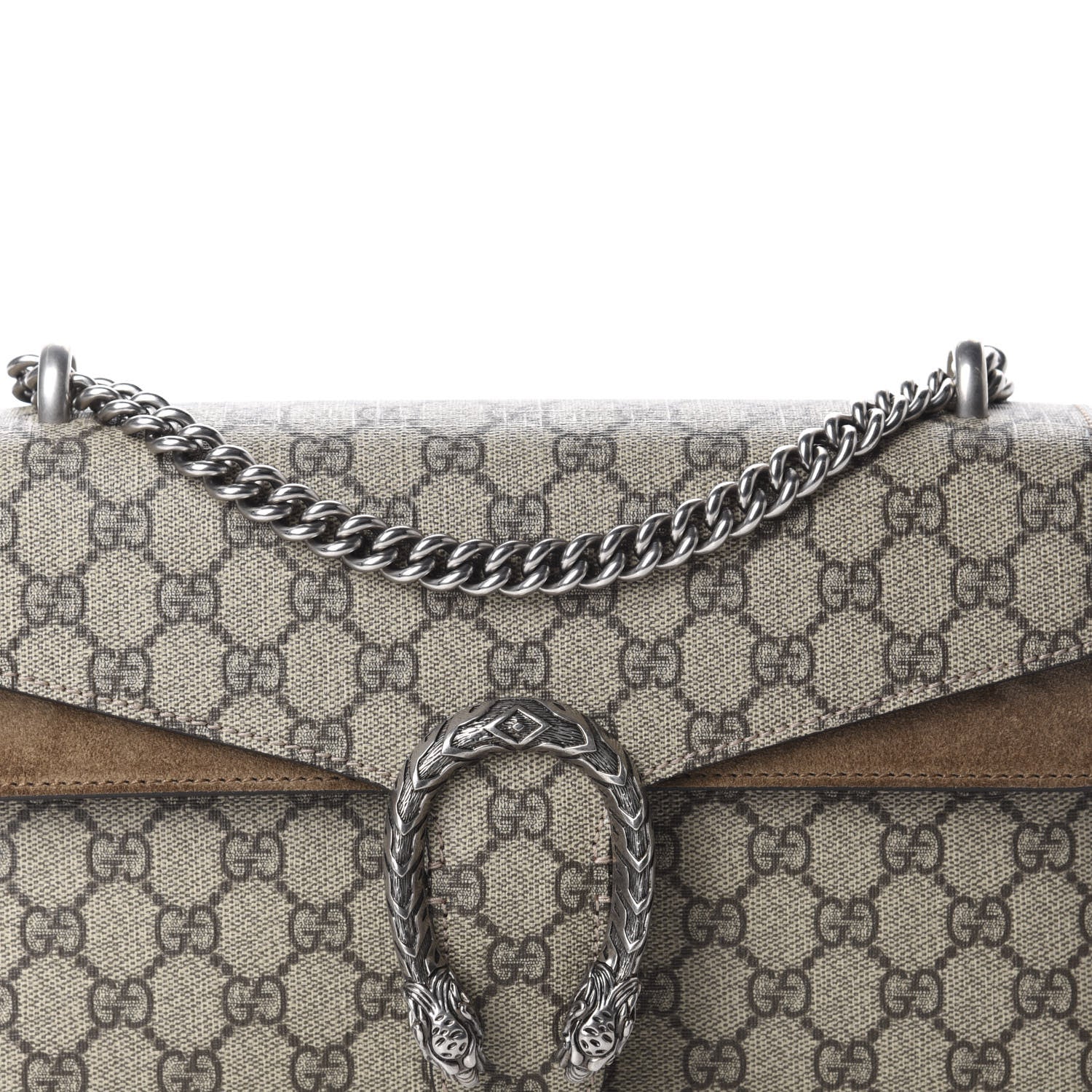 Gucci GG Supreme Monogram Small Dionysus Shoulder Bag Taupe 10 of 10