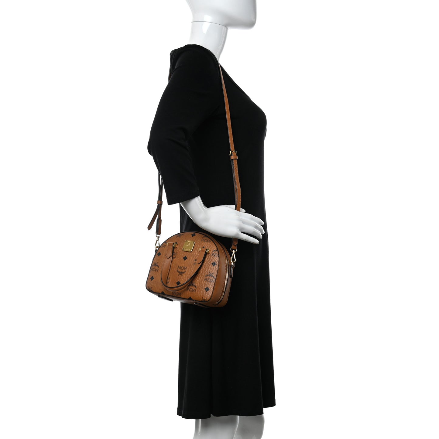 Visetos Essential Small Disco Tote Cognac