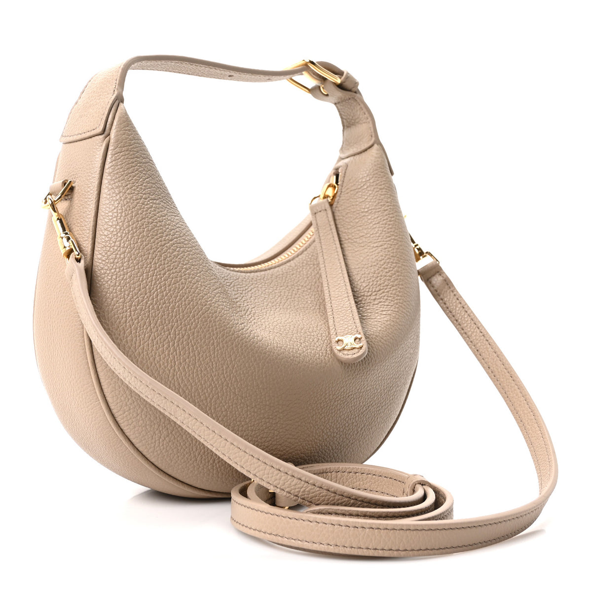 Celine Supple Grained Calfskin Teen Lulu Shoulder Bag Safari 3 of 11