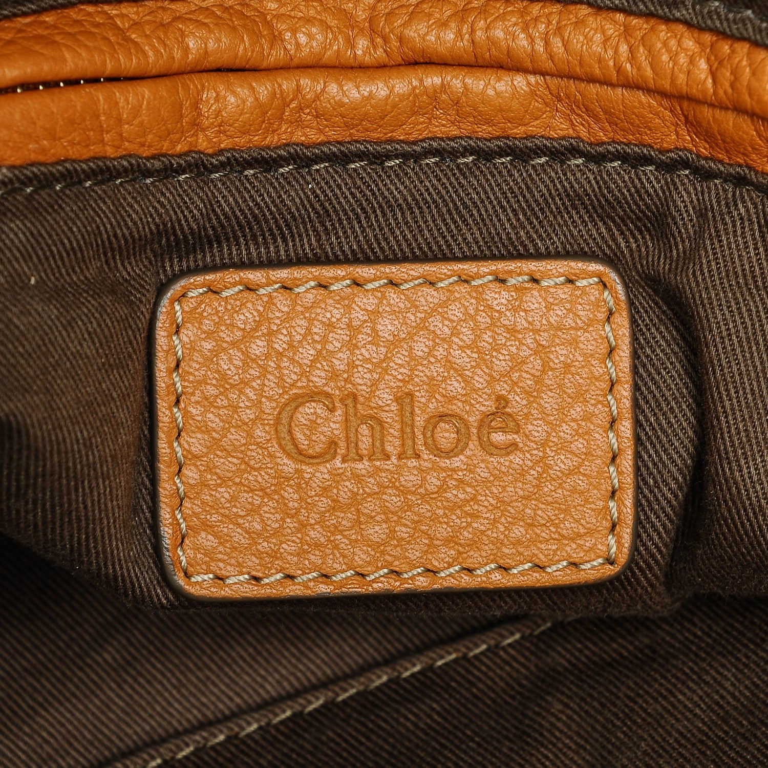 Chloe Calfskin Large Marcie Satchel Brown Sugar 6 of 7