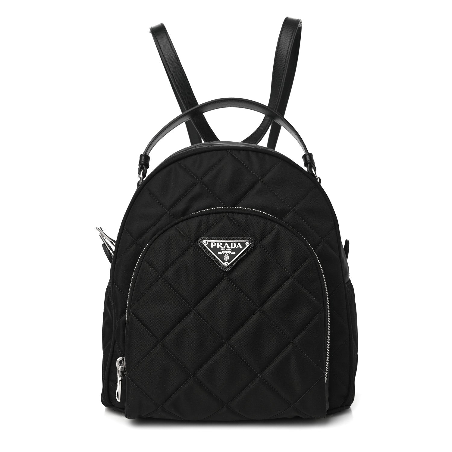 Prada Nylon Tessuto Impuntu Quilted Backpack Black 1 of 9