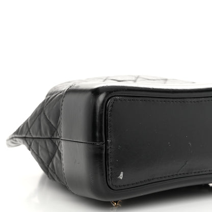 Chanel Aged Calfskin Quilted Small Gabrielle Backpack Black 9 of 10