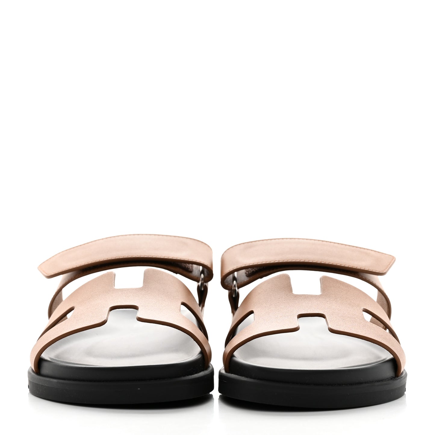 Calfskin Womens Chypre Sandals 38.5 Naturel