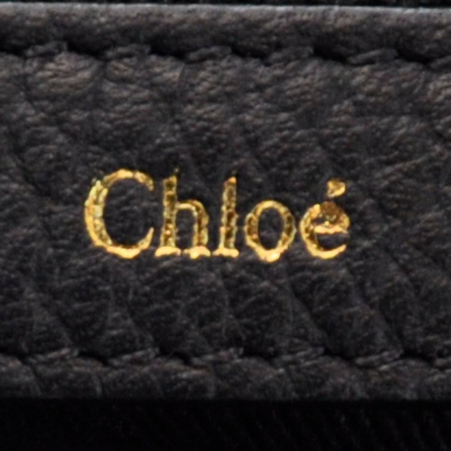 Chloe Leather Ellen Tote Black 7 of 9
