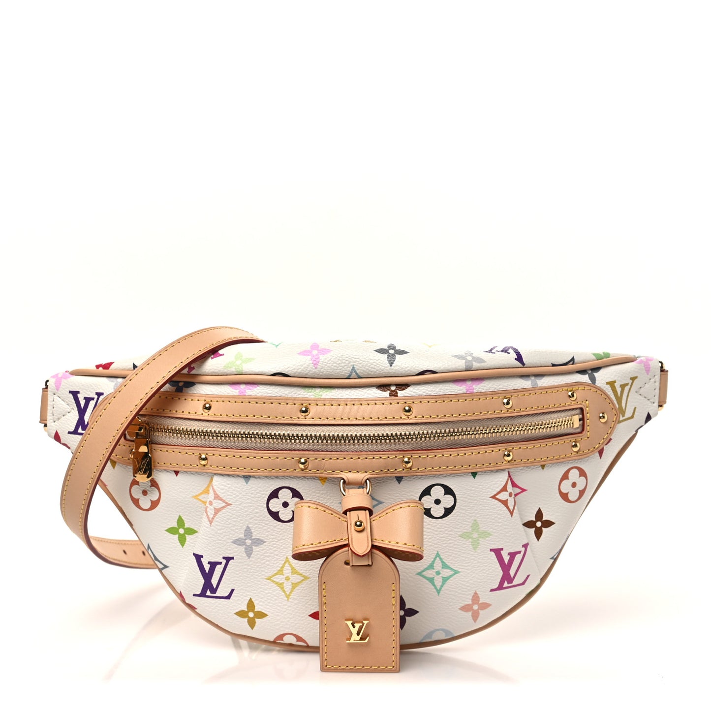 LV X TM Monogram Multicolor High Rise Bumbag White