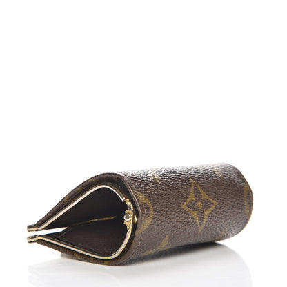 Louis Vuitton Monogram Mini Kiss Lock Coin Purse 4 of 7
